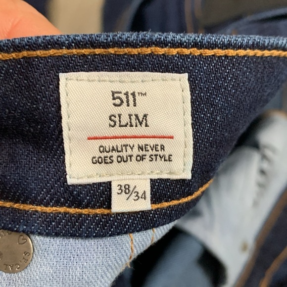 Levi’s 511 Made & Crafted w/Japanese Denim DarkWash Slim Selvedge Edge Jeans - Picture 14 of 16